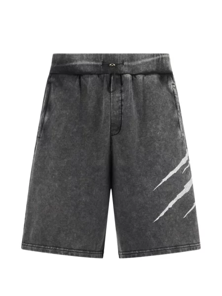 Pantaloni scurți de sport Plein Sport cu imagine gri