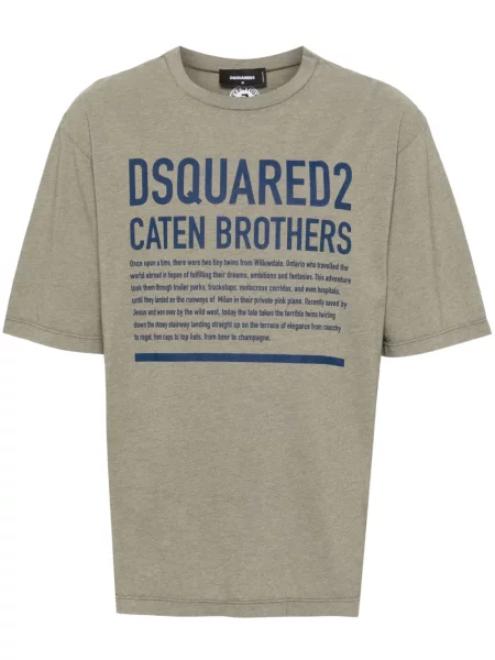 Tricou Dsquared2 cu imagine verde