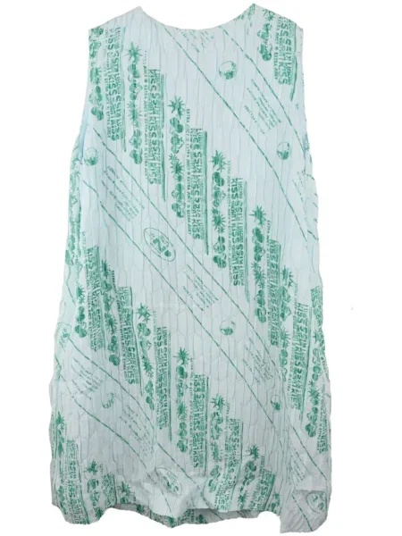 Rochie Jil Sander cu imagine de costum verde
