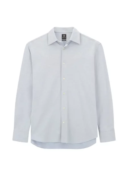 Tricou polo Boggi Milano de lână albastru