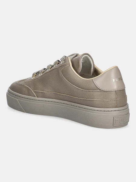 Furla sneakers din piele Enjoy Lace-Up Sneaker bej