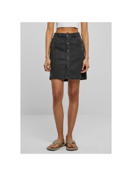 Fustă din denim Urban Classics stretch negru
