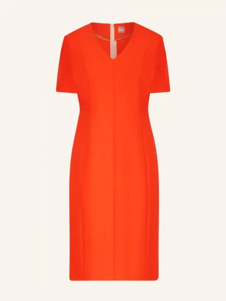 Boss Sukienka Etui Damaisa orange pomarańczowa