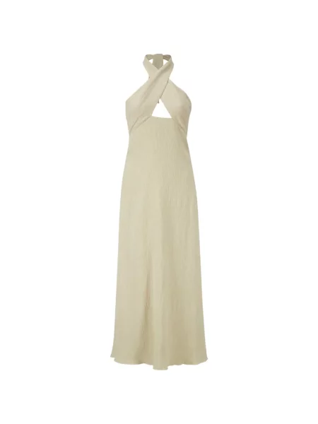 Rochie midi Johanna Ortiz cu motiv cu inimi cu gât halter