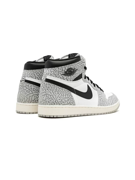 Sneakersy Jordan Air Jordan 1 skórzane białe