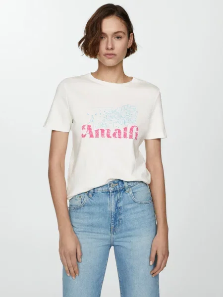 MANGO Футболка білий