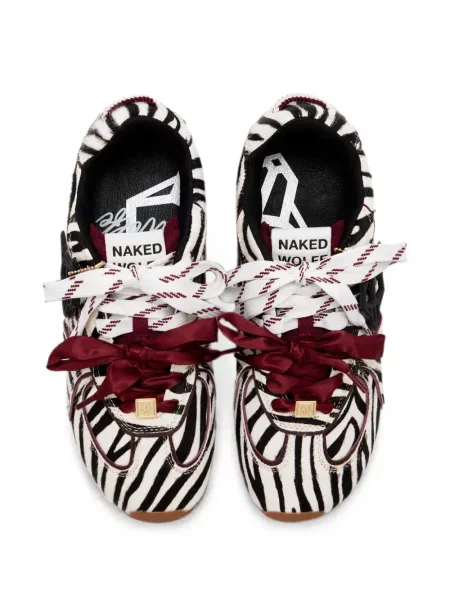 Zebra mintás sneaker Naked Wolfe nyomtatás fehér