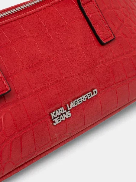 Кожаная сумка-багет Karl Lagerfeld Jeans