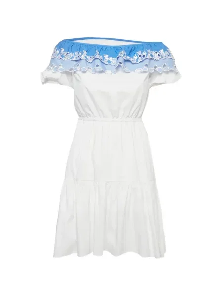 Rochie mini Peter Pilotto cu broderie alb