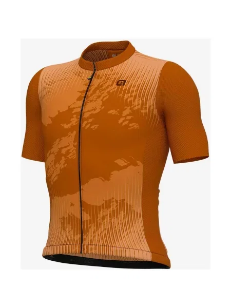Koszulka rowerowa Alé Off Road Gravel Krakatoa jasny S brązowy