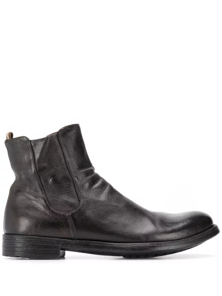 Cizme scurte Officine Creative din piele negru