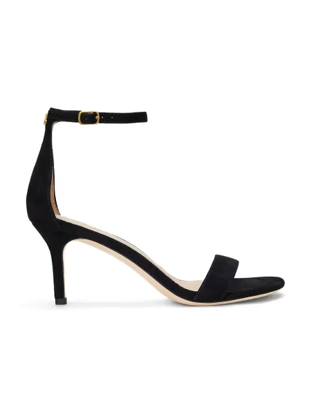 Semišové sandále Lauren Ralph Lauren Allie Mid čierna