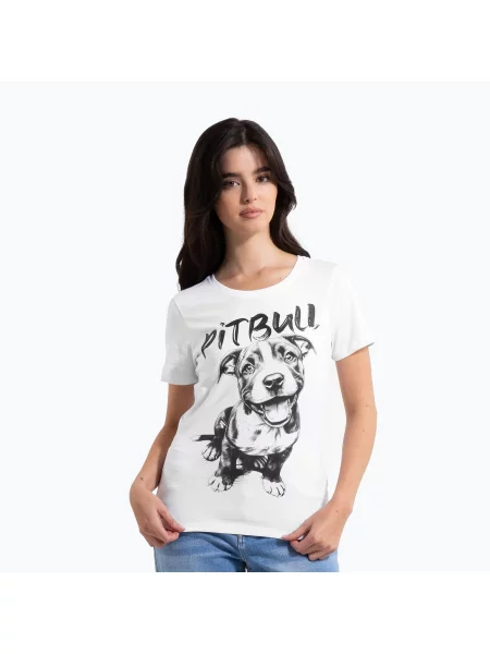 Pitbull Puppy 2 дамска тениска бяла