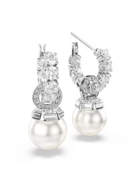 Kolczyki Swarovski szare