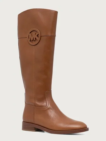 MICHAEL Michael Kors cizme pentru femei din piele Kimmee Flat Boot maro