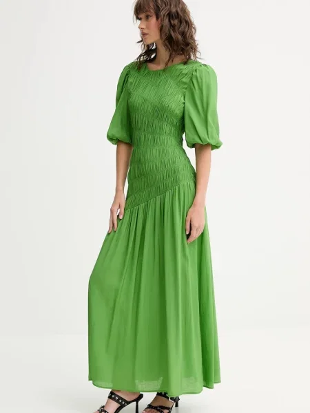 Сукня Never Fully Dressed Nara maxi розкльошена зелений
