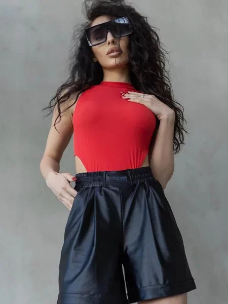 Боди червоне