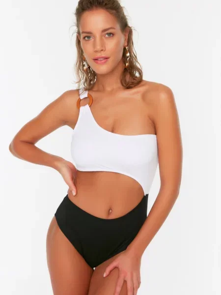 Enodelne kopalke Trendyol črna