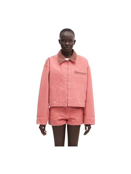 AMBUSH kurtka Cropped Canvas Work Jacket pomarańczowa