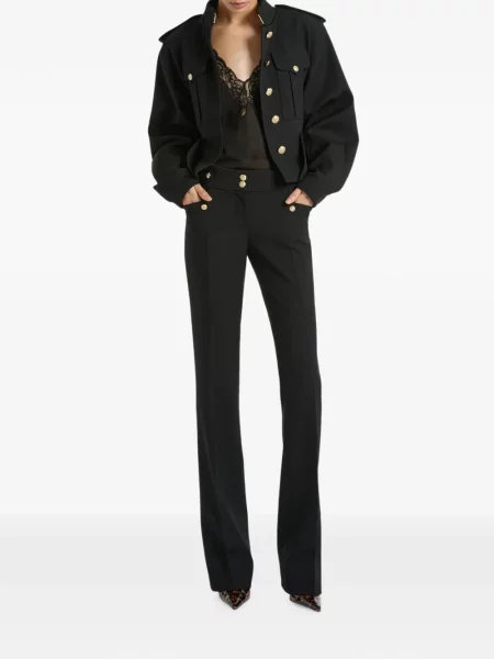 Pantaloni Balmain de lână negru