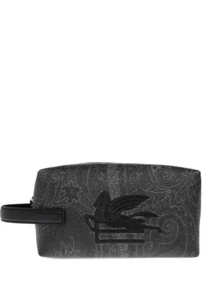 Geantă Etro cu model paisley gri