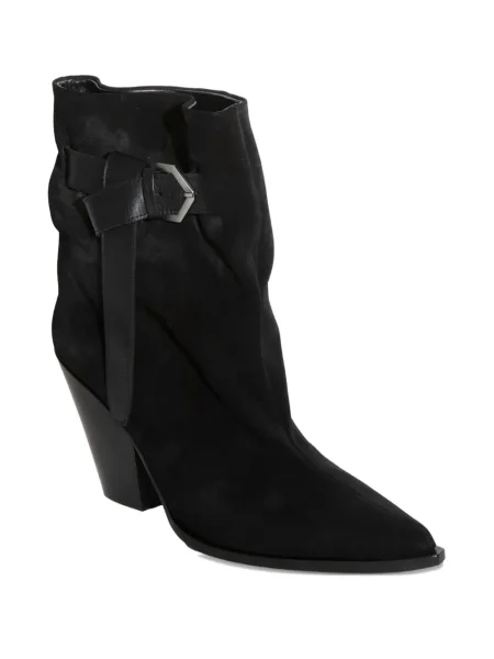 Botine Chuckies cu cataramă cu bretele negru