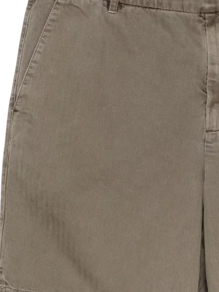 Pantaloni scurți James Perse cu model herringbone verde