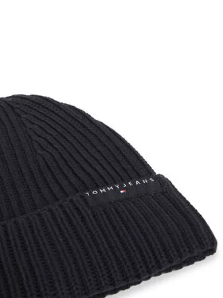 Tommy Jeans Sapka Tjm Linear Logo Beanie fekete