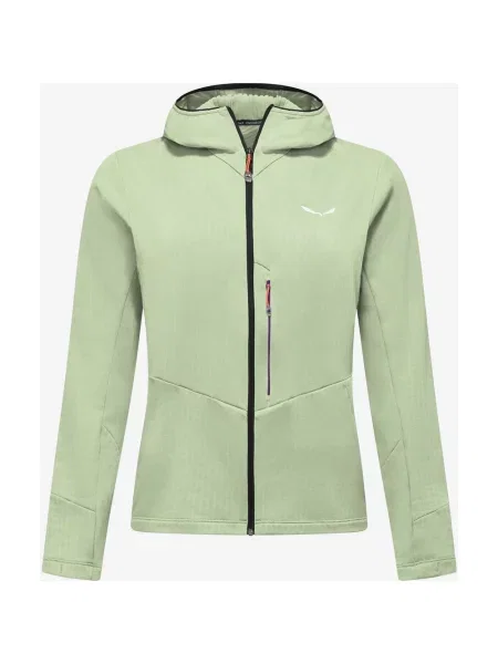 Polar z kapturem Salewa Pedroc PL 3 pastelowy 34 zielony