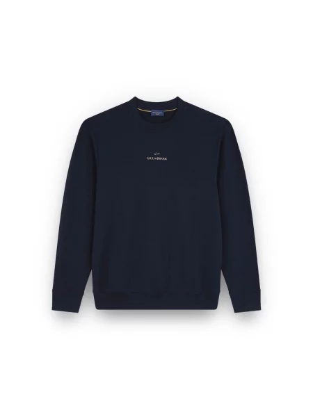 Bluza Paul & Shark ze spandexu z logo niebieska