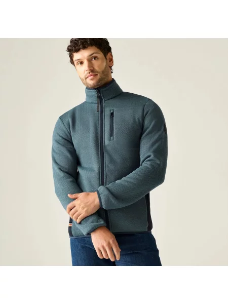 Bluza polarowa Brayleigh z zamkiem błyskawicznym niebieska