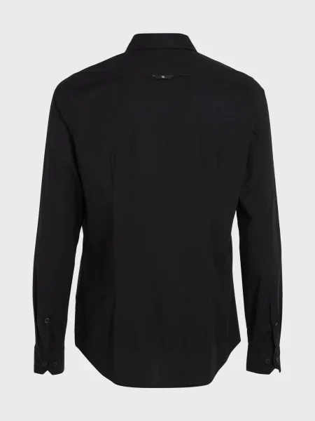 Стрейчевая рубашка Calvin Klein Jeans черная