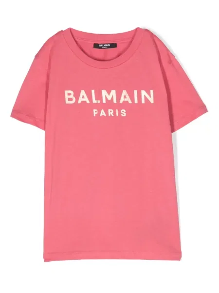 Koszulka dziecięca Balmain czerwona