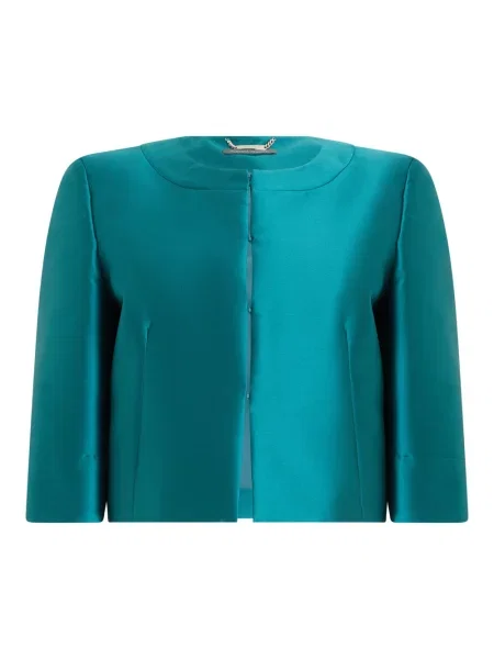 Kurtka Alberta Ferretti elegancka niebieska