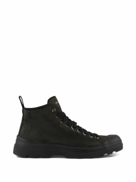 Ceruit botine Panchic din piele de căprioară verde