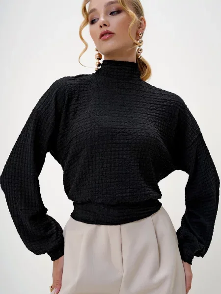 Trend Alaçatı Stili Tricou negru