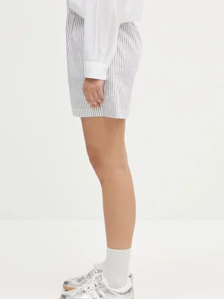 Σορτς Sporty & Rich ραβδωτό μεταξωτό ύφασμα μπλε