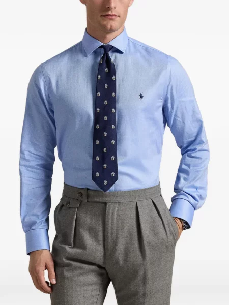 Scurt șapcă Polo Ralph Lauren cu broderie din jerseu maro