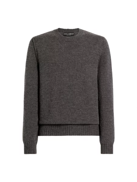 Sweter Dolce And Gabbana wełniany szary