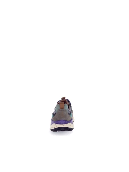 Sneakersy Flower Mountain skórzane w kwiatki szare