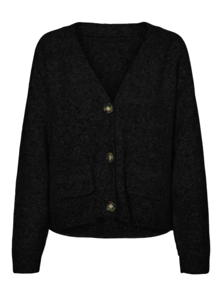 VERO MODA Geacă tricotată Boom' negru