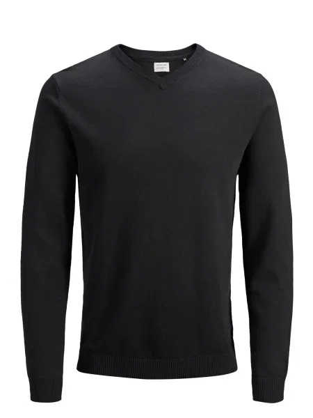 JACK & JONES Sveter čierna