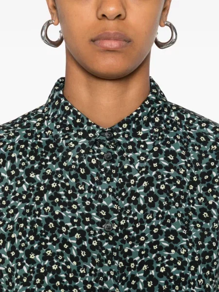 Cămașă Marc O'polo cu model floral cu imagine albastru