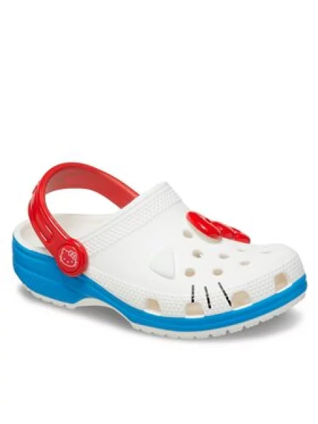 Dětské pantofle Crocs bílé