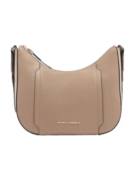 Torebka crossbody Piquadro skórzana brązowa