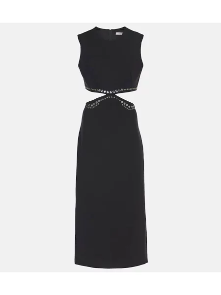 Rochie midi Dorothee Schumacher până la genunchi de costum negru