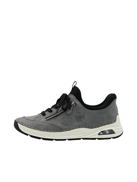 Sneakersy Rieker skórzane szare