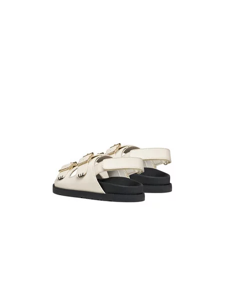 Sandále Geox J Sandal Foammentera S Écru čierna