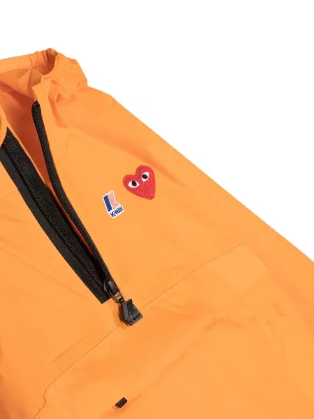 Kurtka dziecięca Comme Des Garcons Play pomarańczowa