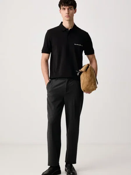 Tricou polo Hugo negru